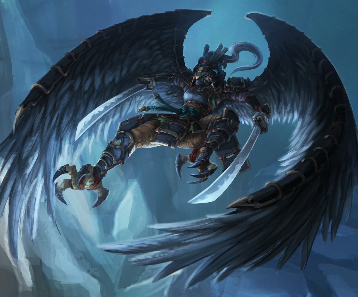 ElKobold's tweet image. It's a bird! It's a plane! It's a Sky Ronin hero from #GuardsofAtlantis II box cover.