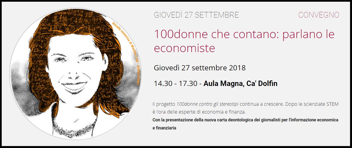 FondCaFoscari's tweet photo. EVENTO IN PROGRAMMA #ResearchWeek2018

⏰27/09 ore 14.30
🌍 @CaFoscari - Aula Magna, Ca' Dolfin

Da non perdere l'incontro con #100esperte, una piattaforma online che raccoglie nomi e CV per la ricerca di fonti femminili competenti.

info - https://t.co/pikbBlHwz6 https://t.co/VT9eaLHwmr