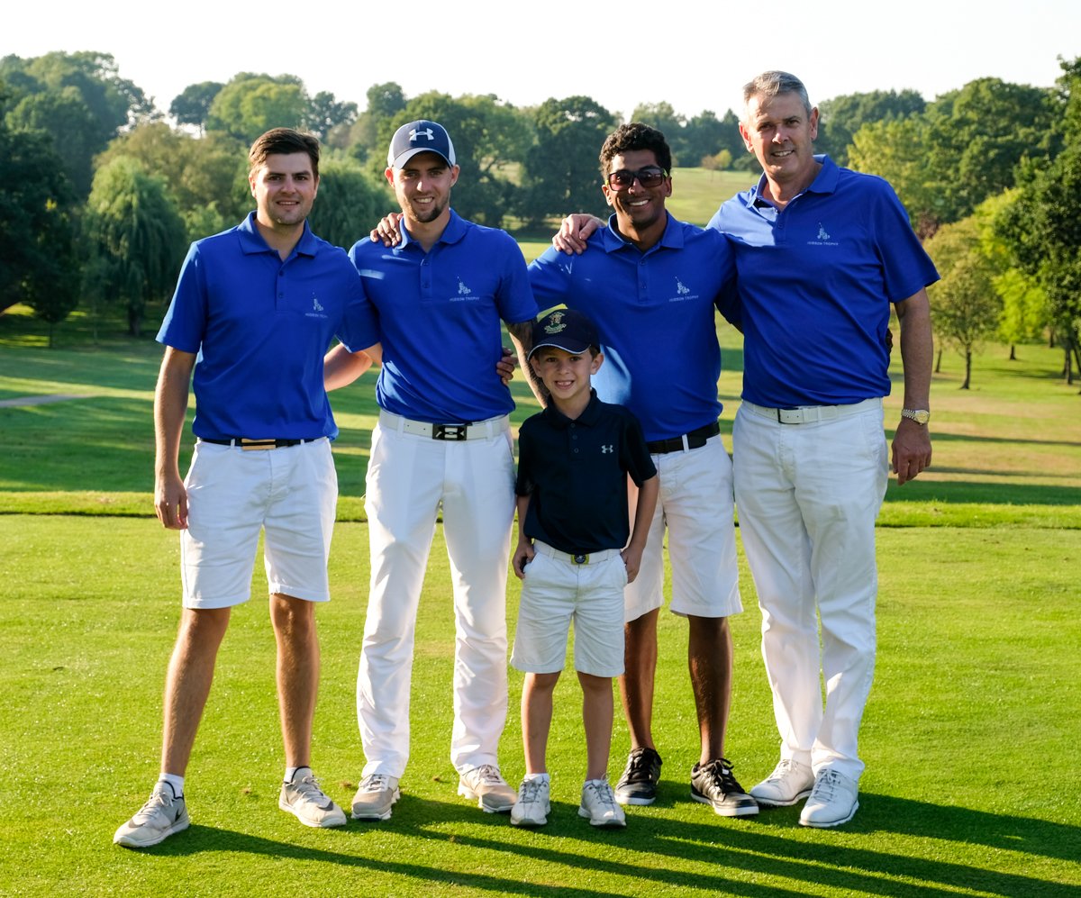 SouthHertsGC's tweet photo. South Herts Super Junior @DylanBarney1 getting a picture with our 2018 South Herts Hudson Trophy team. In a couple of years it is sure to be Dylan representing our Club! @BJGT @HertsGolf https://t.co/t4C76Y0hNq