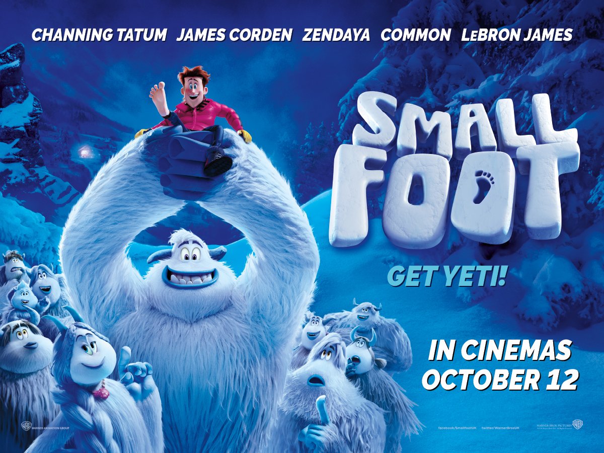 BlazingMinds's tweet photo. To celebrate the release of #Smallfoot in cinemas October 12th, @WarnerBrosUK and @BlazingMinds bring you the chance to win a really cool Smallfoot prize pack. Ends 19 October 2018, 23:59. T&amp;Cs apply https://t.co/yW5g5a7jZH https://t.co/USwpErP6H1