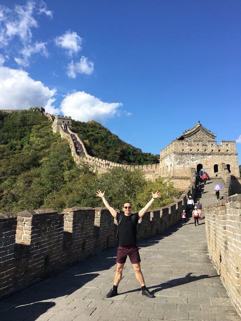 PeterJCork's tweet photo. I just walked The Great Wall of China . What a humbling and surreal experience . #chineseadventure #thegreatwallofchina #gratitude https://t.co/QPvshckxNr