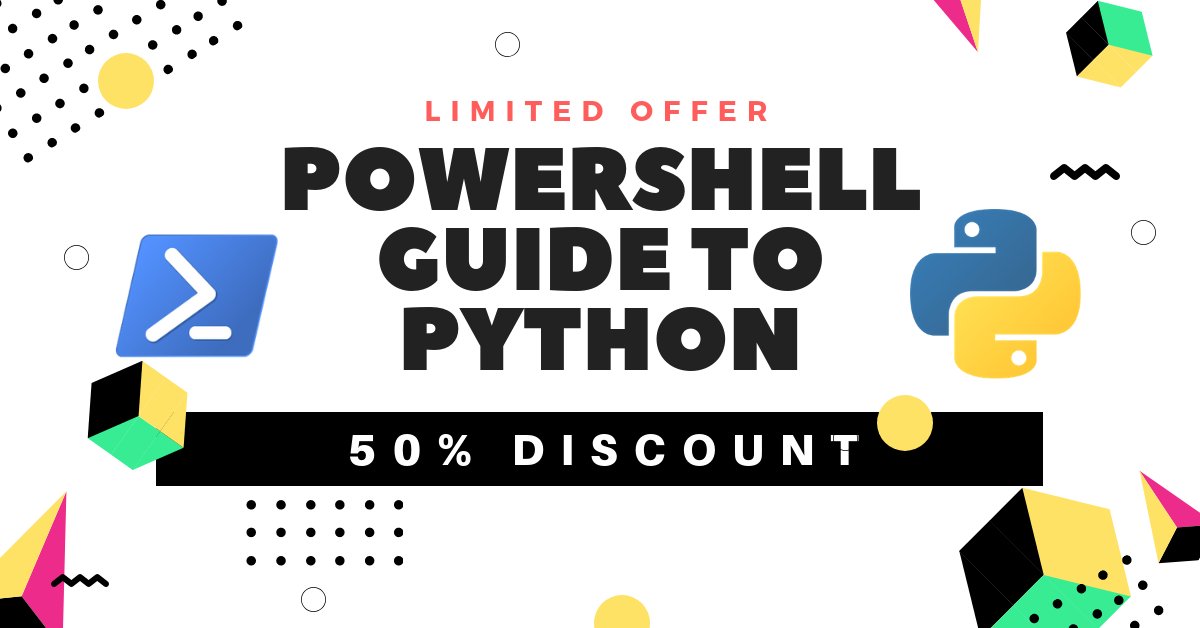 mentalhotfix's tweet photo. [Book Announcement] 📢🔔 📚 📚 

A Comparative approach to Learn core concepts of #PowerShell and #Python at once; Fast! Buy early, pay less, free updates.

Avail Discount here: https://t.co/McEPM5rCRY  #sysadmin #ITPro #devops #Programming https://t.co/xORE3YgNyK