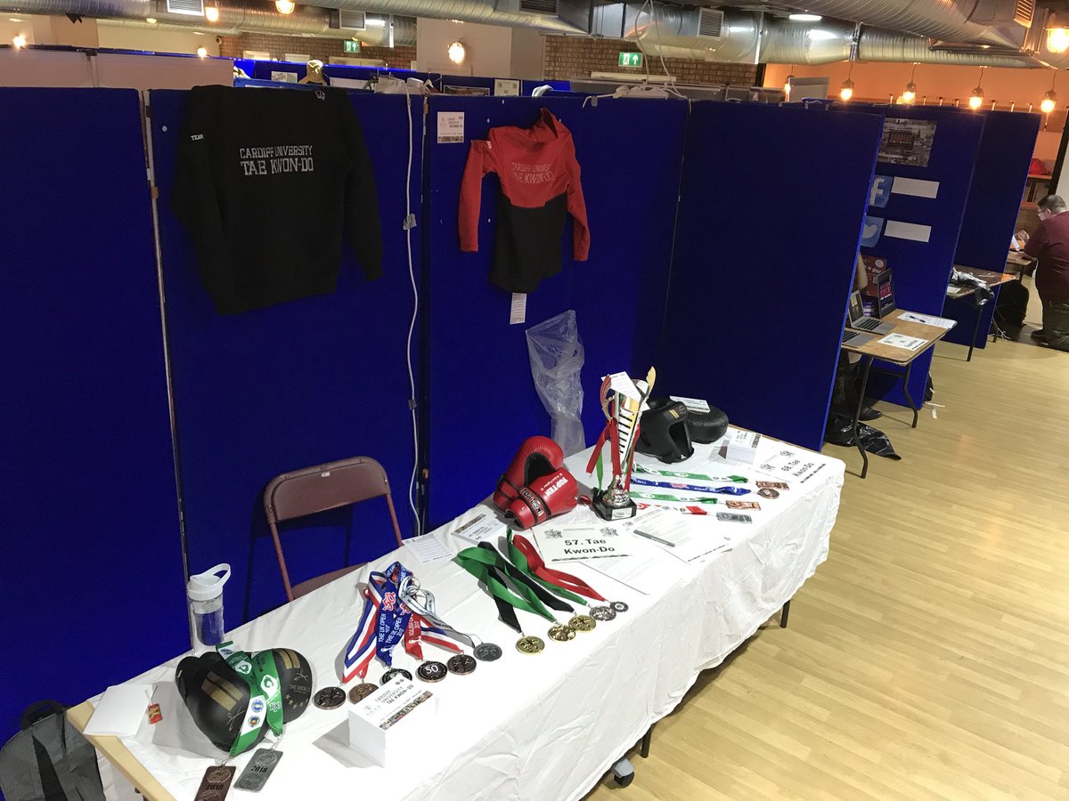 Set and ready for #freshersfair2018  in Y Stiwdio come along and say hi #teamcardiff @CardiffAU