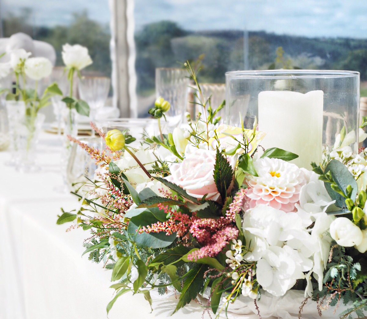 venuecornwall's tweet photo. This incredible top-table centrepiece was provided by the very talented @hannah_florist &amp; team. Their stunning displays complimented the setting perfectly at yesterday’s launch event 🌿⠀ ⠀ ⠀ ⠀ ⠀ ⠀ ⠀ ⠀ ⠀ ⠀ ⠀ ⠀ ⠀ ⠀ ⠀
#weddingflowers #weddingflorist #toptableflowers https://t.co/Qrtu9E5Jg4