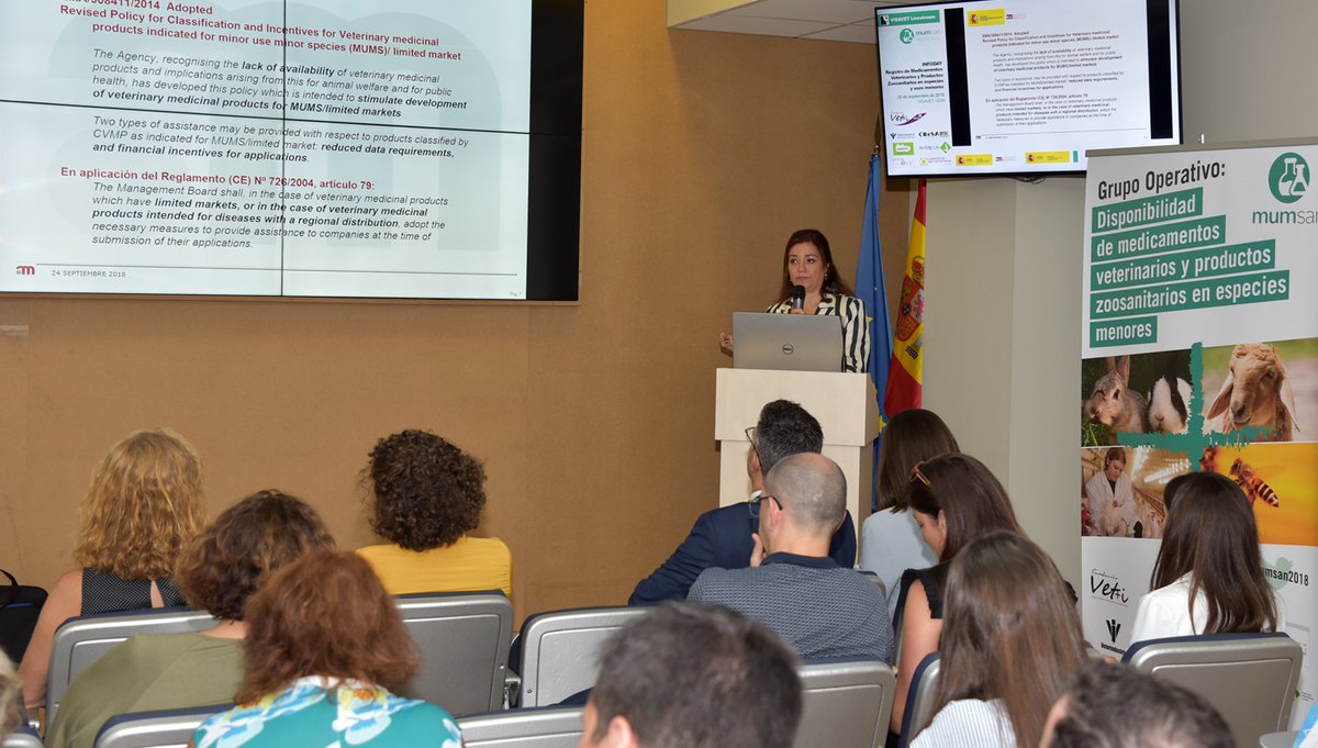 Carmen Sánchez-Mascaraque. Jefa de Área de Gestión y Procedimientos del
DMV <a href="/AEMPSGOB/">AEMPS</a> hoy en INFODAY: Registro de Medicamentos Veterinarios y Productos Zoosanitarios en especies y usos menores <a href="/mumsan2018/">MUMsan</a> <a href="/Vetmasi/">Fundación Vet+i</a> @mapagob <a href="/sanidadgob/">Ministerio de Sanidad</a> live.visavet.es