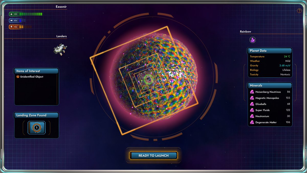 razimus's tweet image. my first rainbow planet! cool to see these in the game @starcontrolgame #starcontrol #StarControlOrigins was able to buy the super gas tank thanks to this system