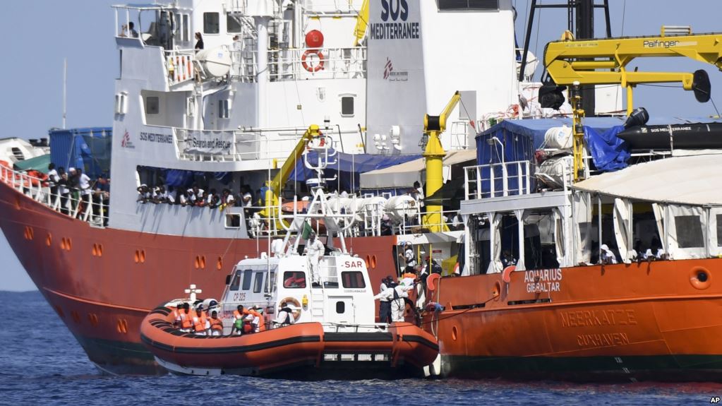 The last private rescue vessel - <a href="/MSF_Sea/">MSF Sea</a>'s Aquarius - operating in the central Mediterranean Sea has had its registration revoked, leaving its future operations in jeopardy - making the need for #safepassage even more urgent bbc.com/news/world-eur…