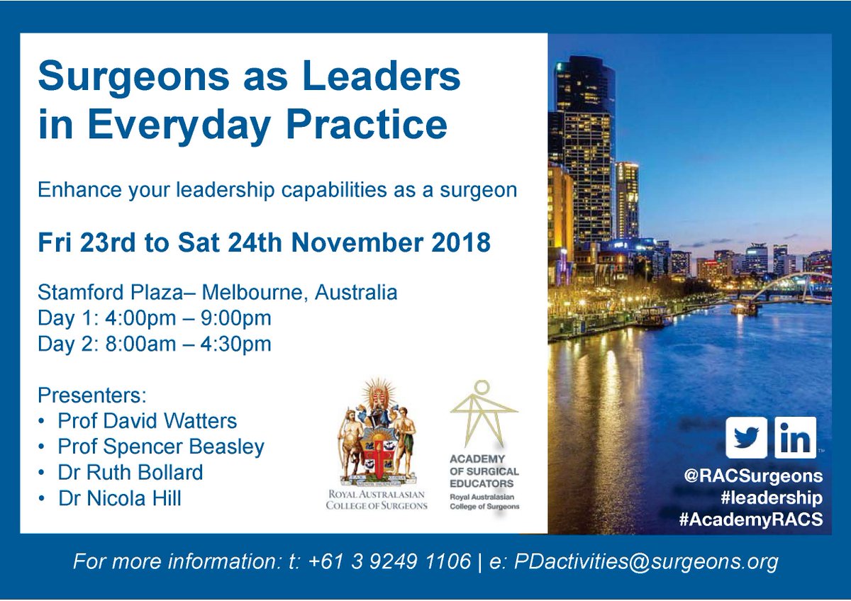 RACSurgeons's tweet image. Cathy Freeman and the Dalai Lama are such different people. So why are they both leaders? Find out about human factors at Surgeons as Leaders in Everyday Practice: bit.ly/2oybspR

#SurgicalEd  #AcademyRACS @davidakwatters @spencerwbeasley @ruthbollard @hillnicolahill