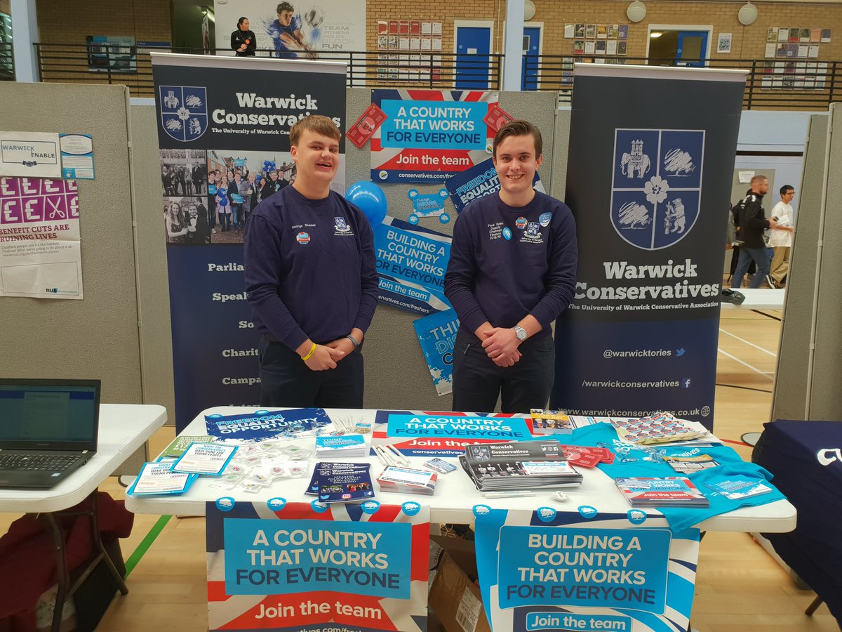warwicktories's tweet image. We are a go! Come visit us today to talk about UWCA and everything we do! #freshersfair #freshers2018