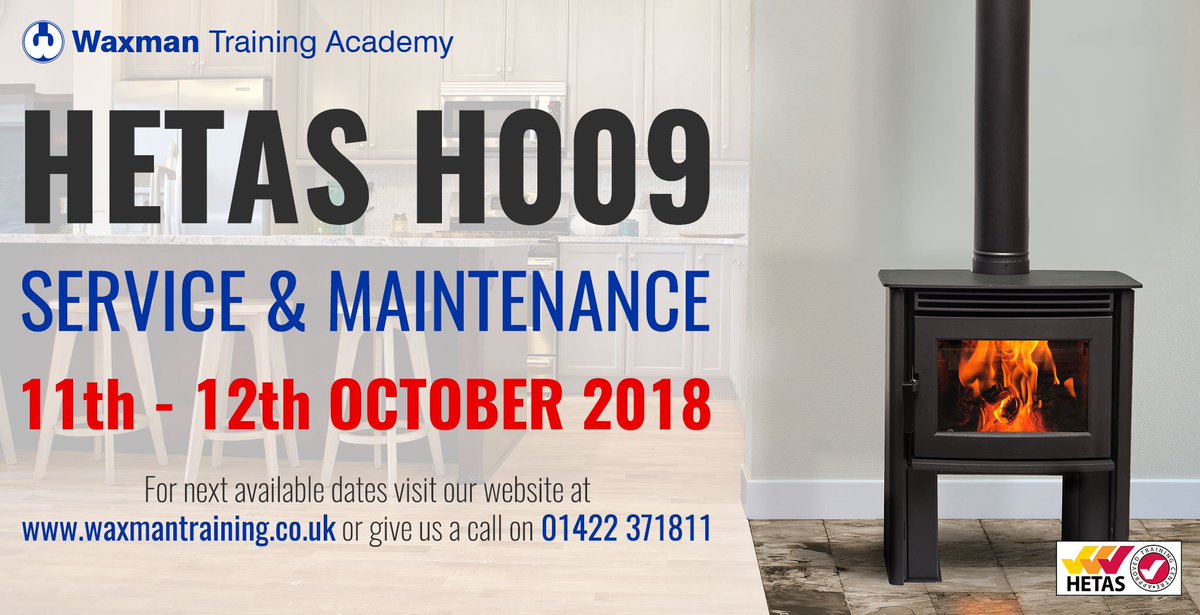 We still have a few places left for our HETAS Service &amp; Maintenance course this October - for more information call us on 01422 371811 

waxmantraining.co.uk

#HETAS #ServiceandMaintenance #Heating #Housing #WoodBurning #Appliance #Stoves #Installers #Trade #FireStove