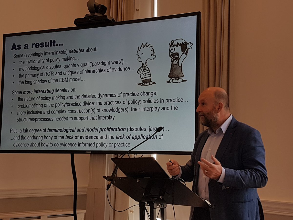 RomanKislov's tweet image. Huw Davies on the 'groundhog day' debates v some exciting new directions in the field of evidence-based policy and practice

Note the lack of evidence and insufficient application of existing evidence in relation to HOW to do knowledge mobilisation

#transformURE