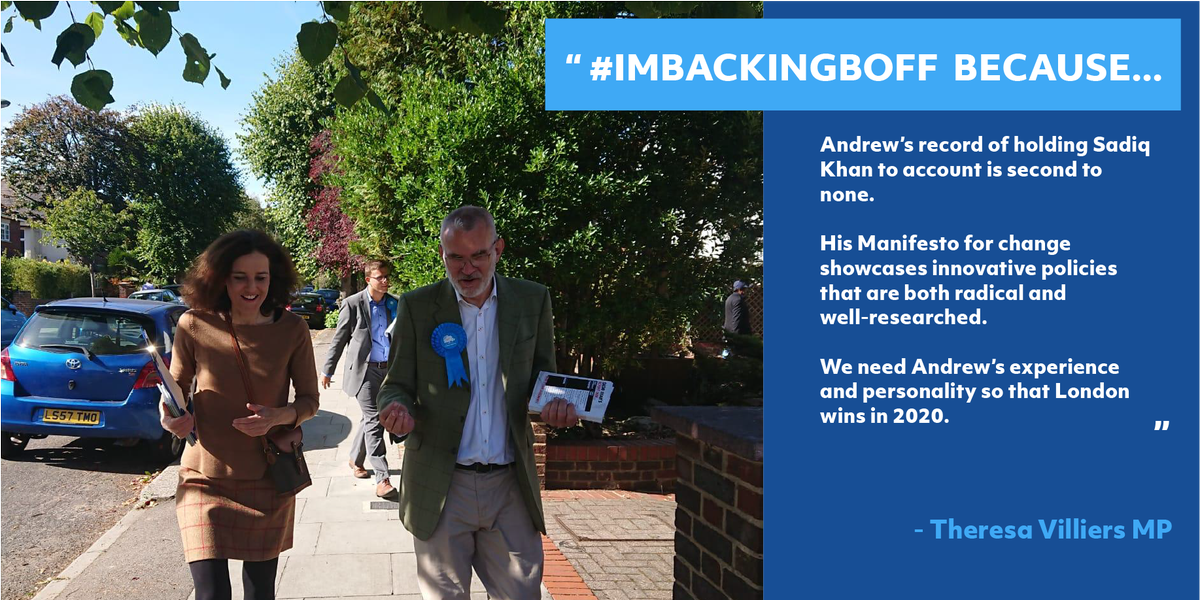 AndrewBoff's tweet photo. I am delighted Theresa Villiers, MP for Chipping Barnet and former Secretary of State for Northern Ireland, has voted for me.

Please click here to view my manifesto: https://t.co/AAmV6Vrn6G

#ImBackingBoff https://t.co/pSVCq1tjL9