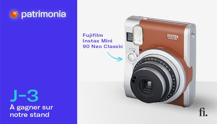 fidroit's tweet image. [Patrimonia J-3] Gagner 1 Fujifilm Instax Miuni 90 Neo Classic ! 
Rendez-vous Stand H46 hall 2 pour participer à notre tirage au sort.
Rendez-vous les 27 et 28 septembre au @CONGRES_LYON @PatrimoniaLyon #Patrimonia18 #fidnet #conseil #conseilenorganisationpatrimoniale #cop