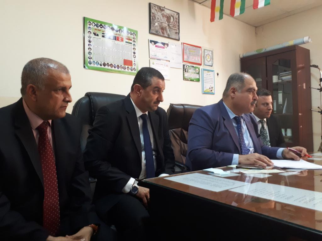 CassaniGio's tweet photo. On 12 November 2017 the #IranIraq #Border was shaken by a #magnitude 7.3 #eartquake. Today @UNmigration @IOMIraq handed over to #KRG Ministry of Health, Rekawt H. Rasheed and the Governor of #Sulaymaniyah Haval Abubakir the refurbished New Halabja Hospital, funded by @kuwait https://t.co/XpO2HucpvX