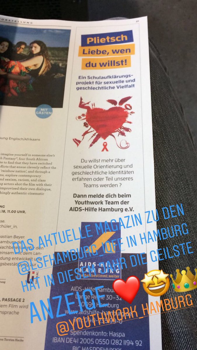 aidshilfeHH's tweet photo. Keine Lesbisch-Schwulen-Filmtage, ohne unsere Youthworker ❤️
#aidshilfehamburg #aidshilfehh #endaids #lsft #hamburg https://t.co/xyjdND1BQM
