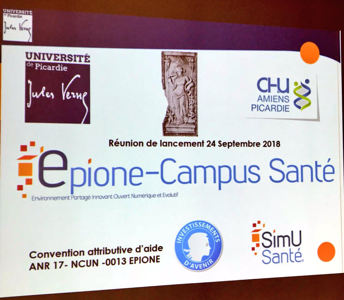 Lancement d’EPIONE-Campus Santé @upjv le Nouveau Cursus Universitaire <a href="/AgenceRecherche/">ANR - Agence nationale de la recherche</a> qui structurera pédagogiquement le futur campus transdisciplinaire pour relever les défis de la formation des acteurs en #santé #Amiens #HautsdeFrance #ESR