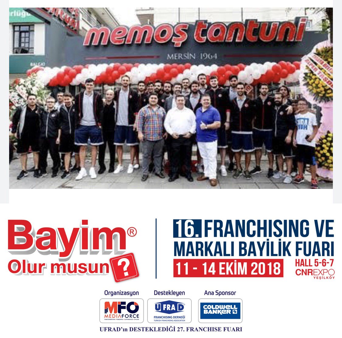 Memoş Tantuni bayilerini çoğaltmaya devam ediyor. Son olarak Ankara Balgat şubemiz de açıldı.
11-14 Ekim tarihlerinde 16. Franchising ve Markalı Bayilik Fuarı'ndayız.
Bayilik başvurularınız için bizimle iletişime geçebilirsiniz; 0533 428 6934