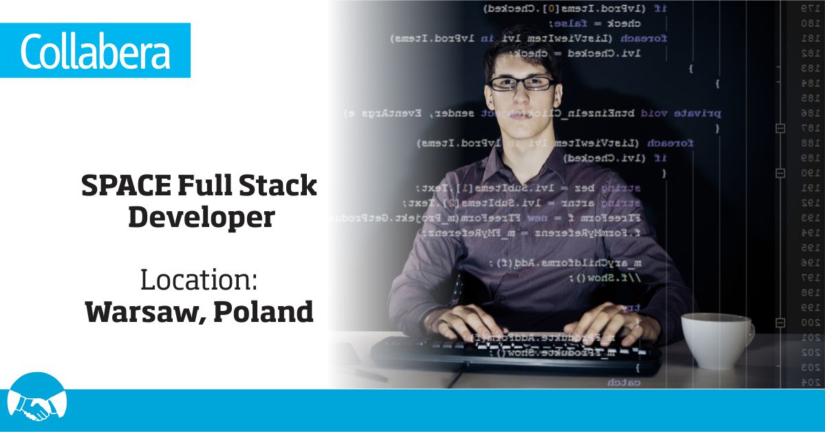 CollaberaPoland's tweet photo. Looking for a change? Here is a great opportunity for #SPACEFullStackDeveloper having expertise in #Java #C #Python #React #Angular #AdvanceJavaScript #NoSQL to join our client team in #Poland

Apply now: https://t.co/GoaoszUjeb

#technology #careers #engineeringjobs #algorithms https://t.co/M1eOlBb3K6