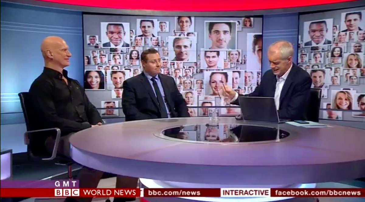 recognisers's tweet photo. Our COO (Kenneth Long) and Dr Josh Davis on @BBCWorld discussing the great work being done by academics and practitioners the world over in relation to Super Recognition #BBC #SuperRecogniser #Research #Academic #MultipleTests #Greenwich #Bournemouth #Sterling #UNSW #Keele https://t.co/vFcQGCZh92