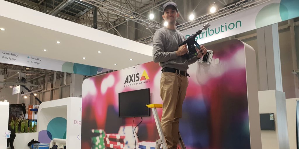 Axis_BELUX's tweet photo. Tomorrow is the start of #SecurityEssen18 

We are almost ready. Will we see you there? #AxisSecurityEssen https://t.co/dwEgY5EXLy