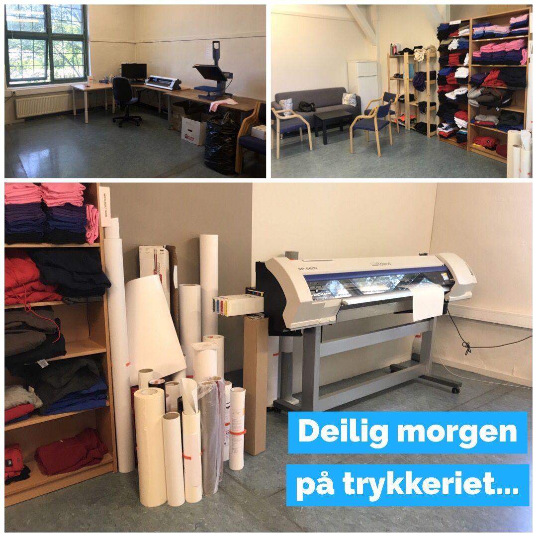 idealtrykk's tweet photo. Nyter en deilig morgen på trykkeriet. #morgenkaffe #printer #trykkeri #profilering #reklame #grunder #heggedal https://t.co/9ppzwHdnV0