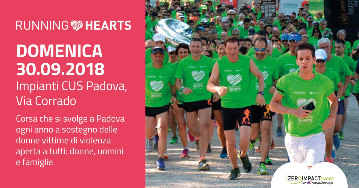 GruppoPolis's tweet photo. #RunningHearts 2018 la corsa solidale e attenta all’ambiente, un evento #zeroimpactevent grazie al sostegno di @AcegasApsAmga con acqua di rete e impegno per la raccolta differenziata https://t.co/XqCZhQv1tG