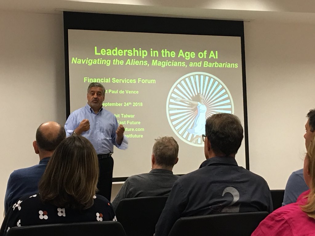 FionaMESH's tweet photo. Excited to get a glimpse into the future with @fastfuture talking about Leadership in the Age of AI! #FSFSummit https://t.co/6mxnbxnxYH