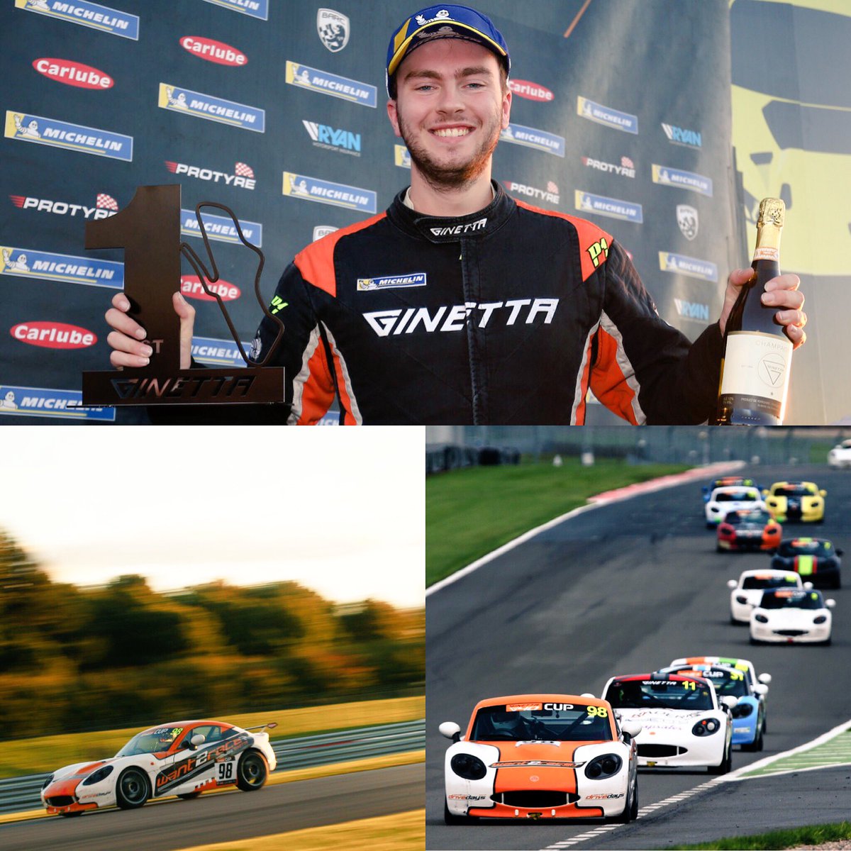 want2race1's tweet photo. VICE CHAMPION: Huge congratulations to @Jack_Oliphant98 who becomes 2018 @GinettaCars Vice-champion , sealing it in style with a win & fastest lap Race3 ! #fastjack #ginetta #want2race #w2rmotorsport https://t.co/52G977I3PV