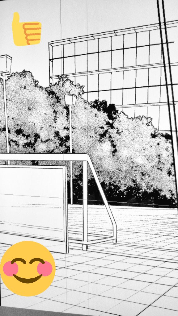 パース定規を覚えた我が身に恐れる背景など無し。 