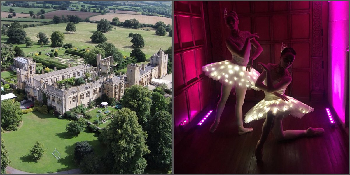 Preparing for our next event this weekend. Our LED Ballerinas are performing in the Cotswolds at Sudeley Castle 💫
