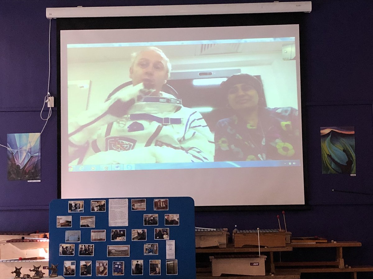 mrowland17's tweet photo. WOW!! Skype Q &amp; A with Tony Forsythe from the U.K. Space Agency!! What an opportunity for our children @nsprimary @5NWoodfield https://t.co/IM79J13dbB