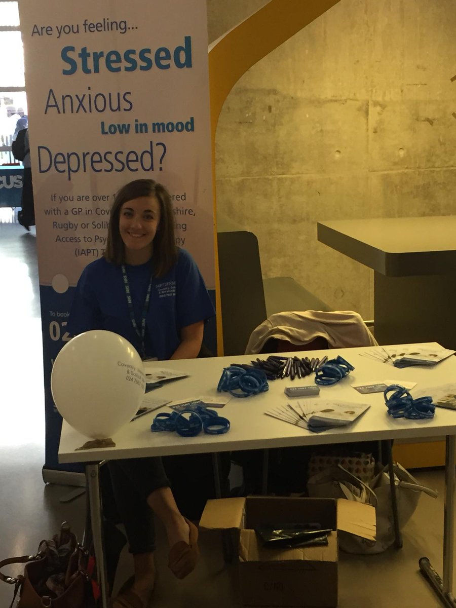 CWPTTalkTherapy's tweet image. Welcome back to the students at Coventry University. We&apos;re in The Hub until 4.30pm today. @covintstudents @CoventryUniNews #freshers2018 #FreshersWeek