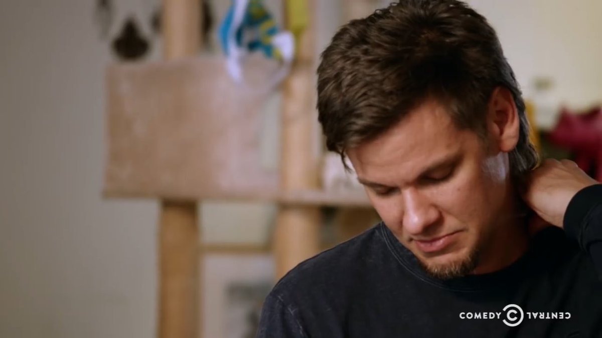 DavidWolfwood's tweet photo. Paused my the video I was watching not knowing that I paused at a accidental perfect moment. @TheoVon looking like he got the saddest heartbreak country single he about to release https://t.co/jXfNmDUmZA