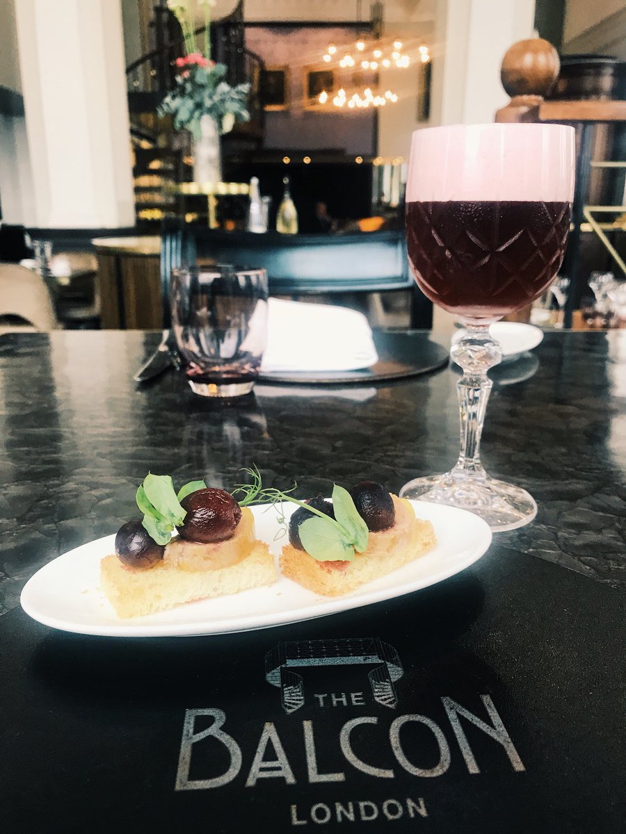 SofitelLondonSJ's tweet photo. We are waiting for you @TheBalcon to celebrate the #SofitelWineDays! Sample our special #fourcourse menu with #wine pairing... Start this experience with our #FoieGras ballotine paired with Alain Milliat #cocktail! #BonAppetit https://t.co/PNE7WRxmNs