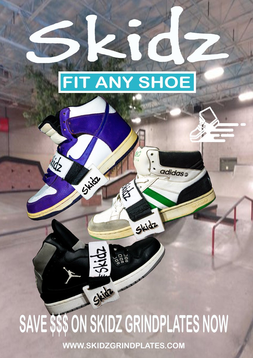 grindplates's tweet image. "THE ULTIMATE GIVE AWAY" Click the link below to WIN your own pair of Skidz GrindPlates, swag and more. Enter you email @ skidzgrindplates.com
#aggressiveinlineskating #freestylewalking #grindshoes #learntoskate #skidz #skidzgrindplates #grindplates