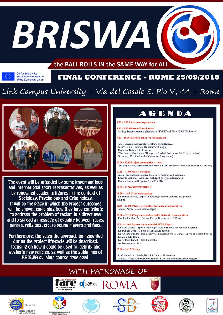 Fare On Twitter Briswa Conference In Rome This Week To Present
