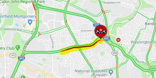 Wtop Traffic On Twitter Icymi I 495 Beltway Inner Loop Past Md