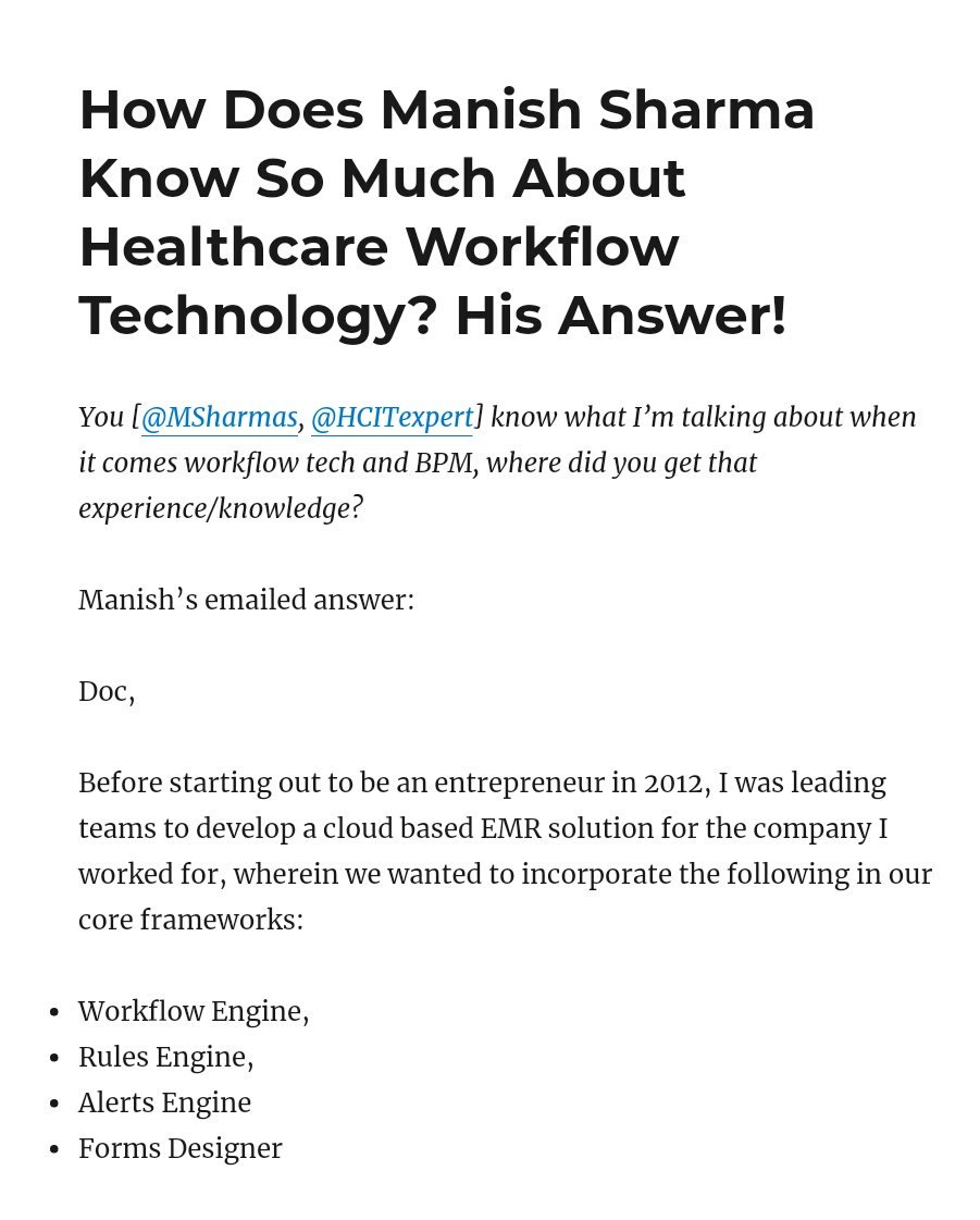 wareFLO's tweet photo. @msharmas You and I are definitely on the same workflow page: How Does Manish Sharma Know So Much About Healthcare Workflow Technology? His Answer! https://t.co/GNFPRsssCf #futureHealth #PhilipsChat #WHINN https://t.co/U3j8jQtb2n