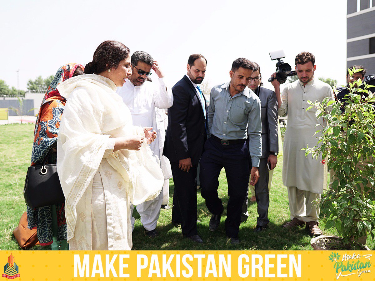 HadafColleges's tweet photo. With gratitude, students and teachers of HADAF got aligned with the mission of PGC family for planting 2,500,000 trees by 2019. The activity engaged famous personalities like Ishtiaq Urmar (KPK Minister for Forest), Asia Asad &amp; Rabia Basri (MPAs) and Javaid Iqbal (SSP Operations) https://t.co/lTinAgpBDO