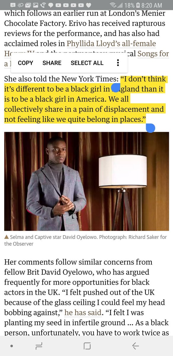 But she doesn’t seem to recognize the different lived experiences of African-Americans.