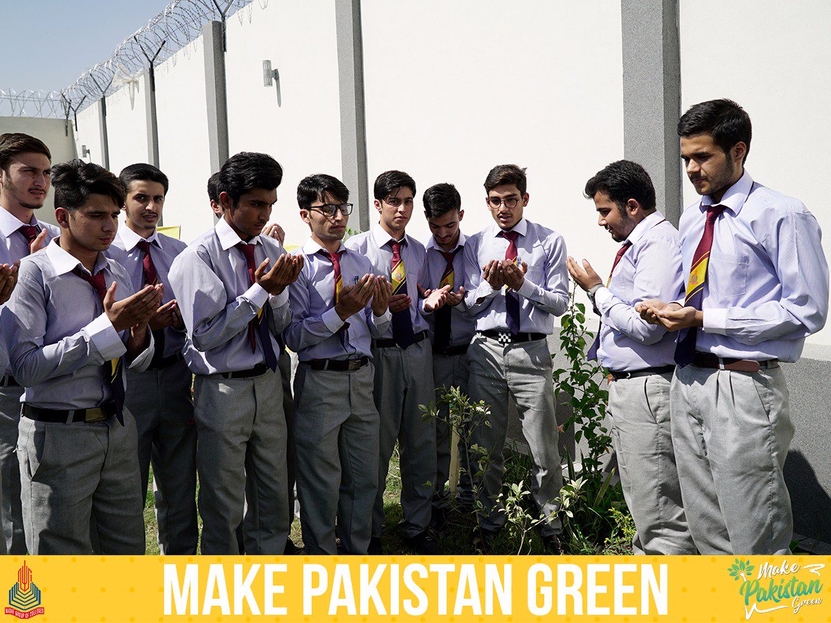 HadafColleges's tweet photo. With gratitude, students and teachers of HADAF got aligned with the mission of PGC family for planting 2,500,000 trees by 2019. The activity engaged famous personalities like Ishtiaq Urmar (KPK Minister for Forest), Asia Asad &amp; Rabia Basri (MPAs) &amp; Javaid Iqbal (SSP Operations). https://t.co/IIC6xEEM89