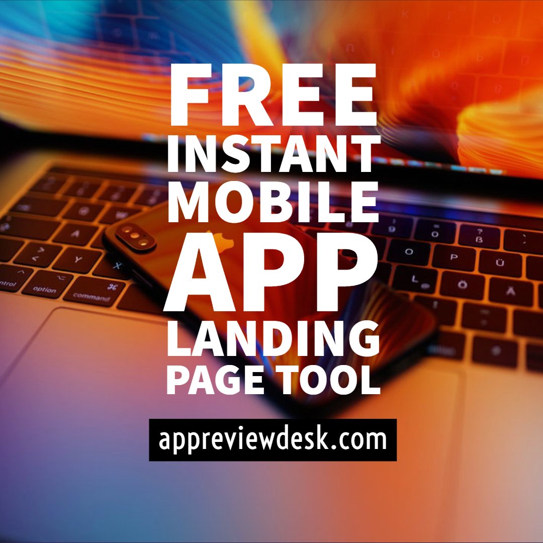 Free Instant Mobile App Landing Page Creator
appreviewdesk.com/ios-android-ap…
#appmarketing