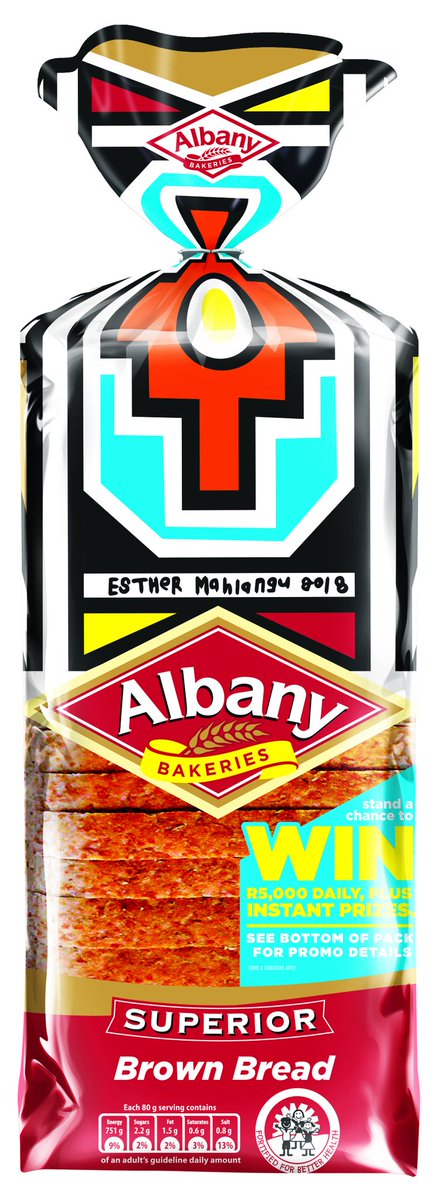 sa_fusion's tweet photo. As we celebrate #HeritageDay we also acknowledge the incredible South African brands that have become key iconic symbols that talk to us as a nation. 

Dr #EstherMahlangu teamed up with Albany Bread &amp; Tastic Rice to showcase our Ndebele culture &amp; heritage in an exciting collab. https://t.co/lxNl8il6FN