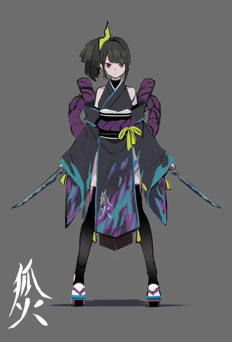 和風系の落書き
ツチ(妹)…狐火のツチ (左)
キヌタ(姉)…美音月のキヌタ(右) 