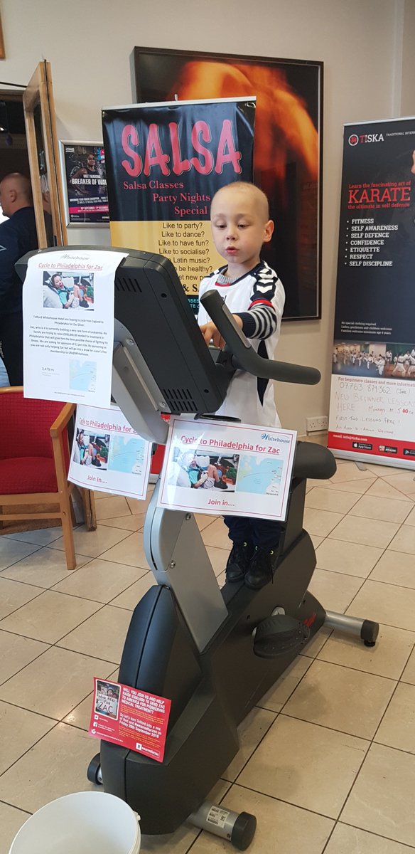 TelfordHotel's tweet image. We were privileged to have a visit from Zac at the weekend. We are doing well with our charity cycle to help with this amazing cause. #Teamzac