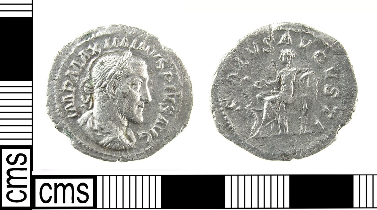 Kent_Finds's tweet photo. #MonthOfAugusti is back starting off its second half with the year of the 6 #Emperors! First Severus Alexander's successor Maximinus I 'Thrax'. First of the Barracks Emperors, of low 1irth and 'foreign' descent he was not popular with the traditionalist senate.
#RecordYouFinds https://t.co/1tT2La2lwK