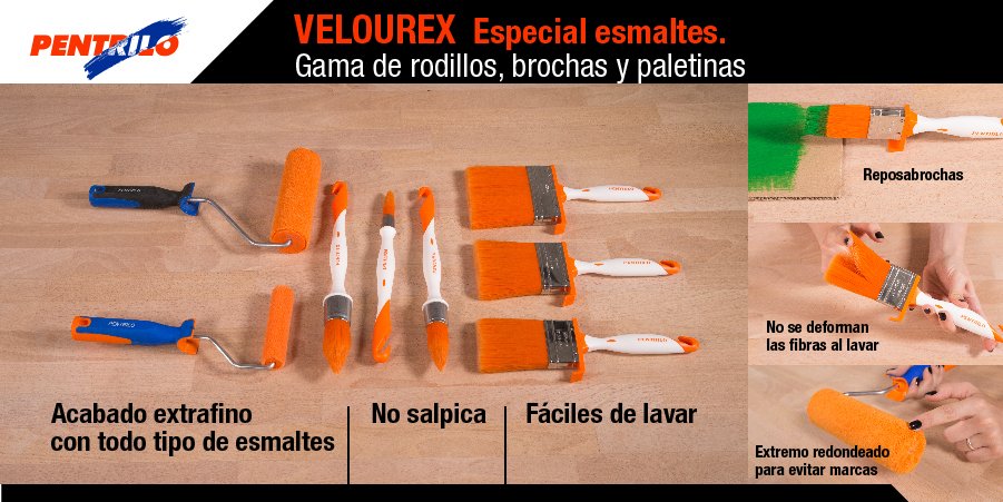 Descubre todos los beneficios de la Gama de #Brochas y #paletinas para #Pintar #Velourex. Especial para pintar con #esmaltes . bit.ly/2D0aT1D