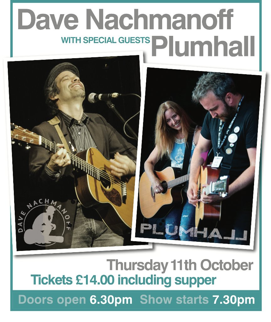 SaveHolyWellInn's tweet photo. An Evening With Dave Nachmanoff and special guests Plumhall - https://t.co/EY3sEArJEr. October 11th 2018, Elland Golf Club, £14 including supper https://t.co/7poNpxstK4