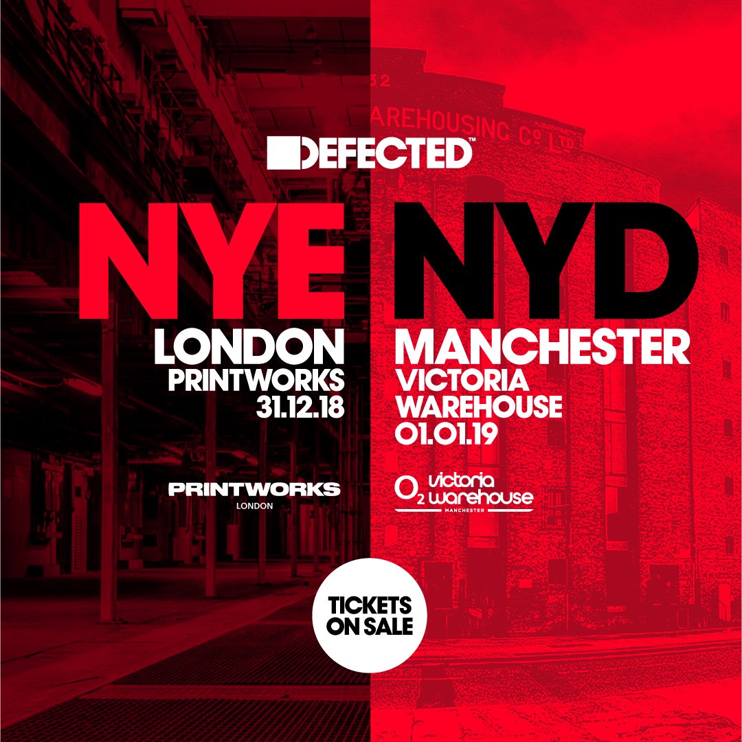 New Year, New Venues... ⚡️

Tickets for NYE &amp; NYD are now on general sale. 👇

<a href="/Printworks_LDN/">Printworks London</a>: defct.de/DFNYE.
<a href="/O2VicWarehouse/">O2 Victoria Warehouse Manchester</a>: defct.de/DFTDVW.