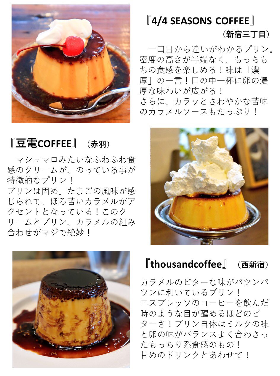 へんグル 矢崎 プリンマップ公開中 プリンの食べ歩きが好きで 東京中のカフェや喫茶店のプリン巡りをしているのですが その数がかなり増えてきたのでまとめを作りました コレ好き や これ美味しいー と思ったものを一覧にしました 濃厚なプリン
